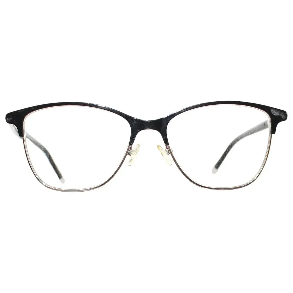 Clavin Klein Glasses Glass Frames Black Silver Cateye
